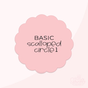 Basic Scalloped Circle 1 Cookie Cutter Set With 7 .STL Files + .SVG Outline!