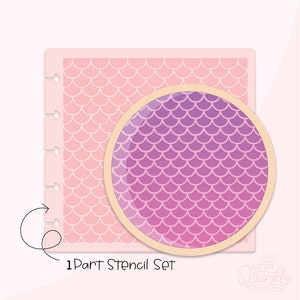 Mermaid Scales Digital .SVG Cookie Stencil!