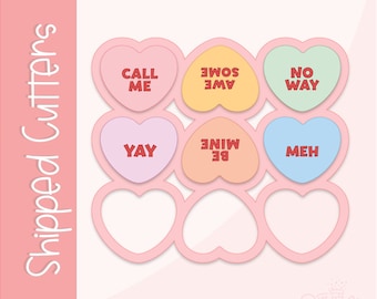 Conversation Heart Multi Cutter Ausstechform + .PNG Bilder geliefert!