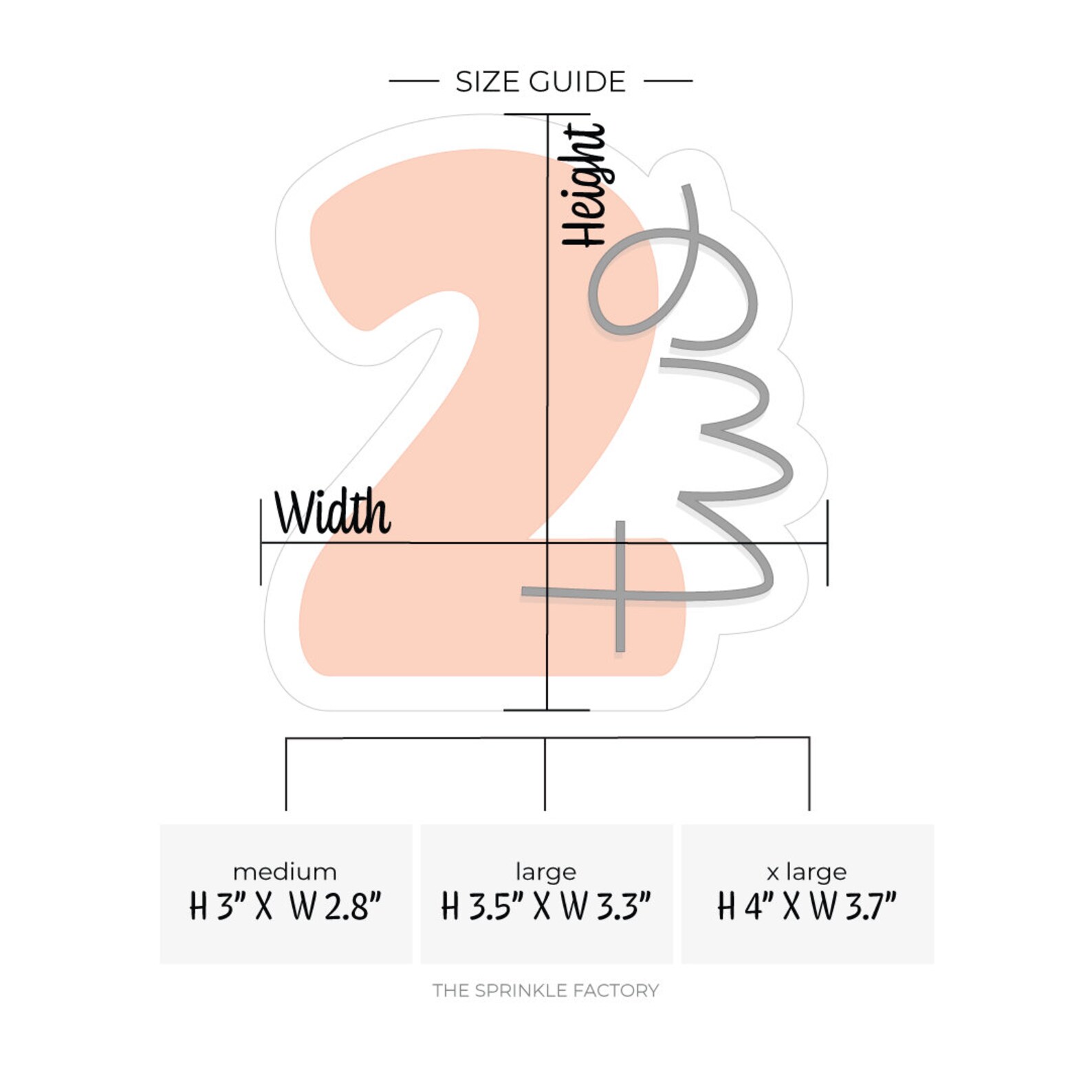 Number 2 Lettered Cookie Cutter .STL Files + .SVG Outlines! - Etsy