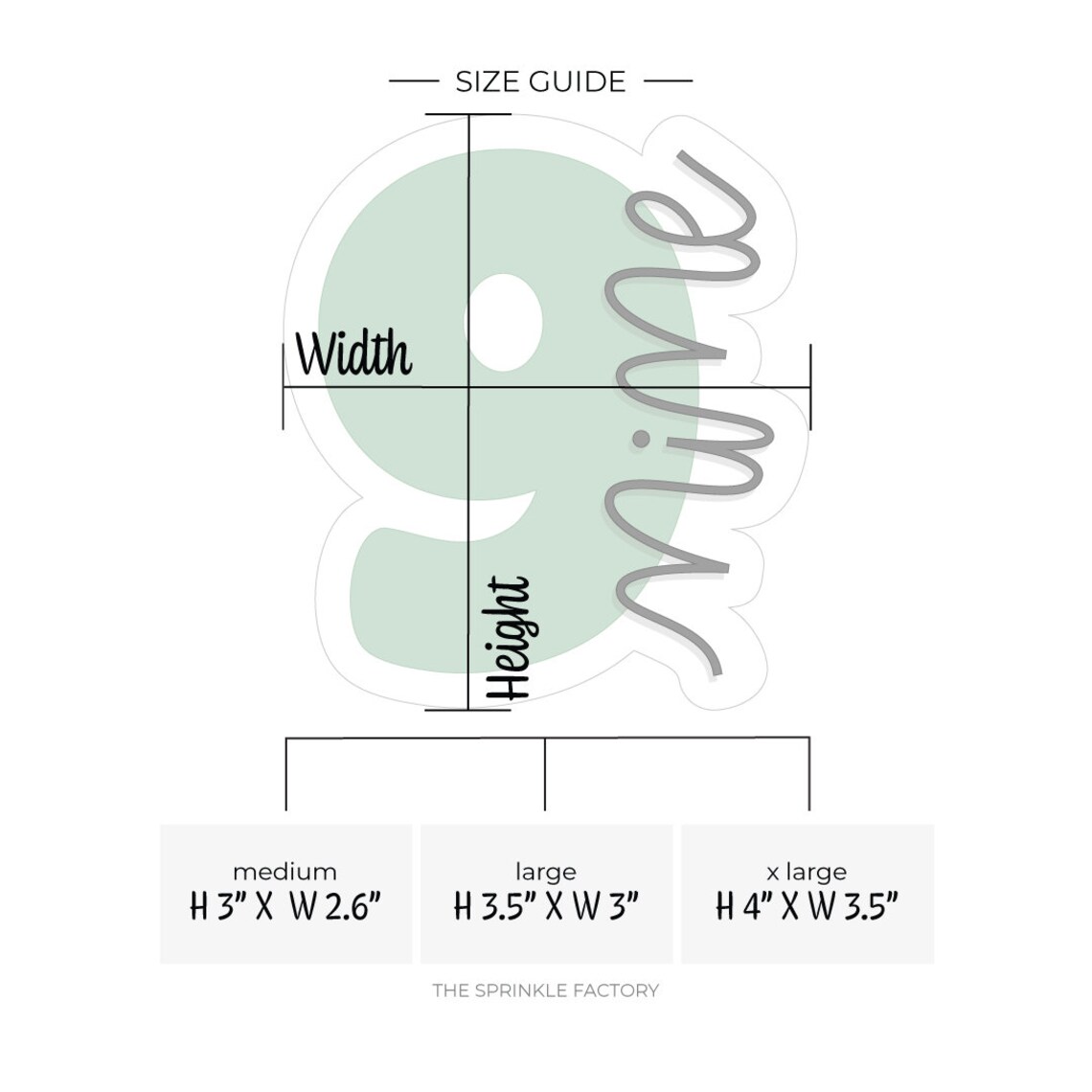 Number 9 Lettered Cookie Cutter .STL Files + .SVG Outlines! - Etsy