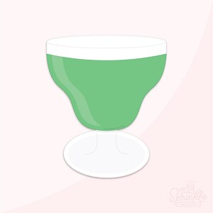 Margarita Glass Cookie Cutter .STL Files With Eddie .PNG Image!