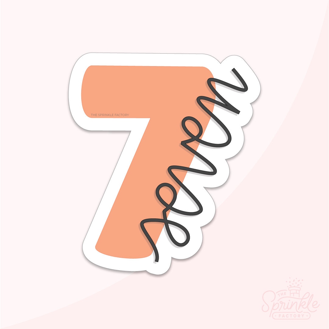 Number 7 Cookies - Etsy
