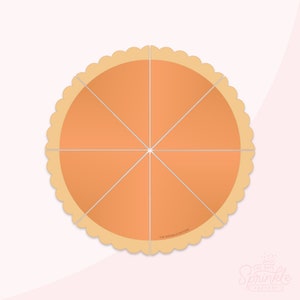 Pumpkin Pie Platter Cookie Cutter Set .STL File  + . PNG Eddie Image!
