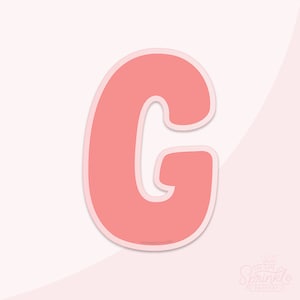 Chunky Letter G Cookie Cutter .STL Files + .SVG Outlines!