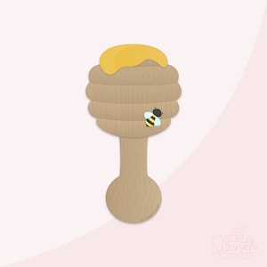 Honey Rattle Cookie Cutter .STL Files + . PNG Eddie Image!