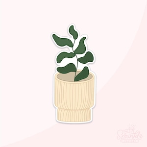 Cozy Modern Vase Cookie Cutter .STL Files + . PNG Eddie Image!