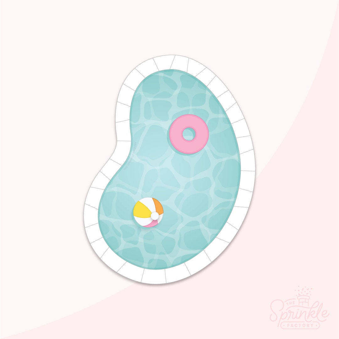 Pool Cookie Cutter Set .STL Files + . PNG Eddie Image!