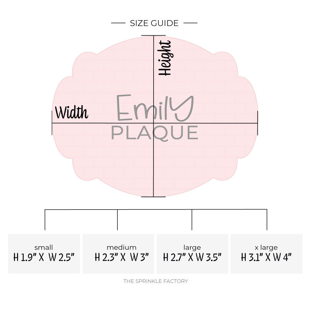 Emixle Outline Emily Plaque Cookie Cutter .STL Files + .SVG Outline! - Etsy