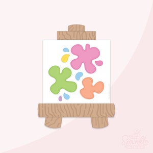 Art Easel Cookie Cutter .STL Files + . PNG Eddie Images!