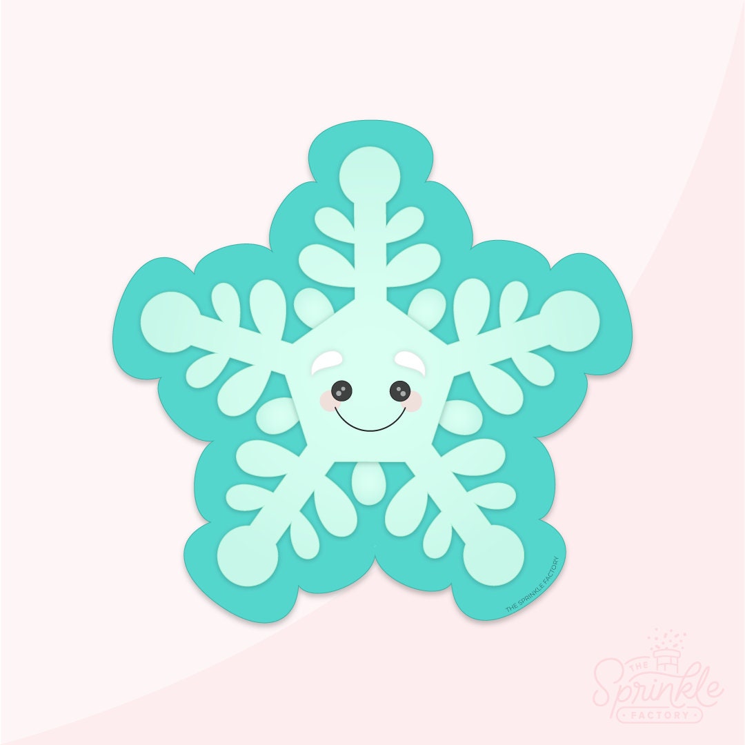 Happy Snowflake Cookie Cutter .STL Files With Eddie .PNG Images