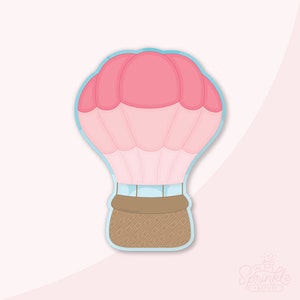 Hot Air Balloon Cookie Cutter Set .STL Files  + . PNG Eddie Image!