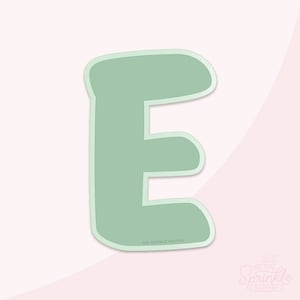 Chunky Letter E Cookie Cutter .STL Files + .SVG Outlines!