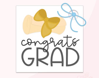 Parabéns Grad 2" Tag de cookie para impressão .PDF