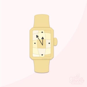 Classy Watch Cookie Cutter .STL Files  + . PNG Eddie Image!