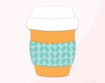 Coffee With Cozy Sleeve Cookie Cutter .STL Files + . PNG Eddie Images!