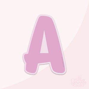 Chunky Letter A Cookie Cutter .STL Files + .SVG Outlines!