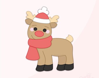 Winter Woodland Deer Cookie Cutter .STL Files + . PNG Eddie Image!