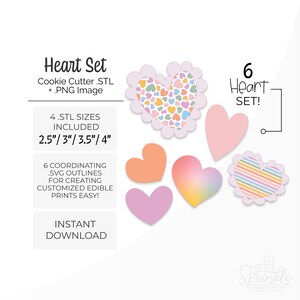 Trendy Heart Cookie Cutter .stls + . SVG Outlines! - Etsy