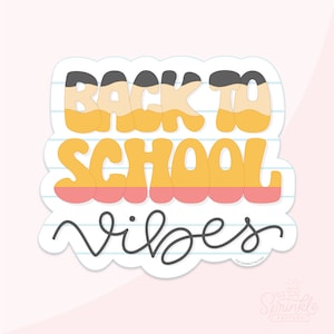Back To School Vibes Bleistift Cookie Cutter Set .STL Dateien + PNG Eddie Bild!
