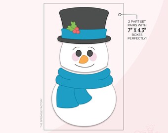Snowman 2 Part Set Cookie Cutter .STL Files + . PNG Eddie Images!