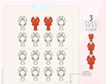 Crawfish Icing Transfer Sheet Printable .PDF