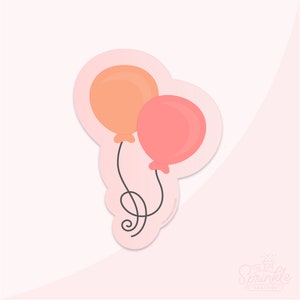 2 Balloon Cookie Cutter .STL File + . PNG Eddie Image!