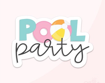 Pool Party Cookie Cutter Set .STL Files + . PNG Eddie Image!