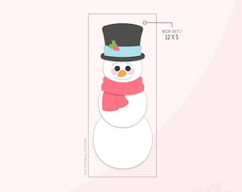 Snowman 4 Part Set Cookie Cutter .STL Files + . PNG Eddie Images!