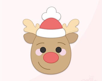 Winter Woodland Deer Head Cookie Cutter .STL Files + . PNG Eddie Image!