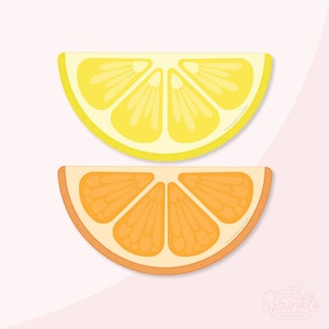 Lemon Slice Cookie Cutter Set .STL Files  + . PNG Eddie Images!