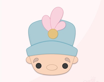 Christmas Ballet Soldier Head Cookie Cutter .STL File + . PNG Eddie Image!