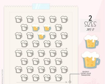 Beer Icing Transfer Sheet Printable .PDF