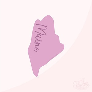 USA State Maine Cookie Cutter .STL Files + .SVG Outline!