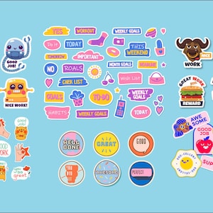 50 Goed Werk Motiverende Bundel Sticker Ontwerp EPS PDF SVG-bestanden