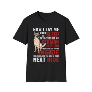 German Shepherd Love Unisex Softstyle T-Shirt, Dog Lover Gift, Pet Memorial Tee, Animal Advocacy Shirt, Cozy Casual Wear