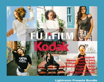 Film Look Lightroom Presets | Kodak Portra and Fuji (Desktop and Mobile)