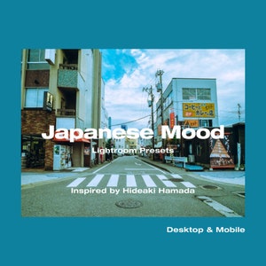 Japanese Mood Lightroom Presets Aesthetic Pack for Desktop & Mobile for Influencers, Bloggers or Photographers