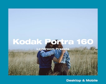 Kodak Portra 160 Lightroom Presets, Desktop and Mobile (DNG & LRTEMPLATE)
