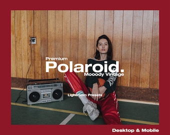 Polaroid Moody Vintage Lightroom Presets for Desktop & Mobile