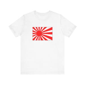 Rising Sun Flag T-Shirt | Japanese Imperial Sunburst Graphic Tee