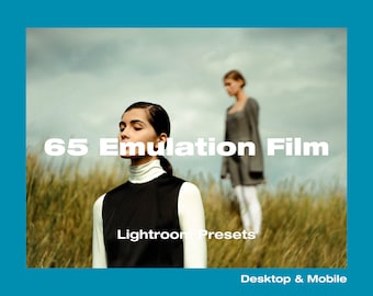 65 Film Emulation Lightroom Presets, Desktop & Mobile (DNG)