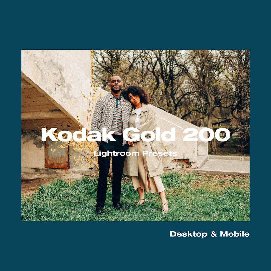32 Kodak Gold 200 Film Lightroom Presets Aesthetic Pack für 