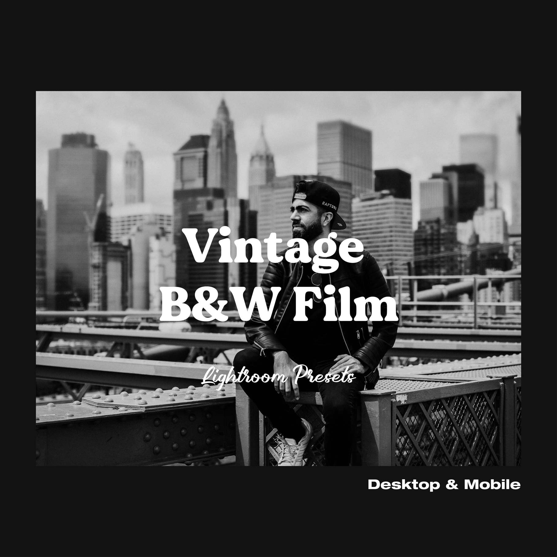 84 Vintage Black and White Film Bundle Lightroom Presets Aesthetic for Desktop & Mobile for Influencers or Photographer