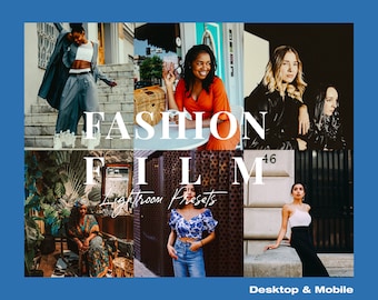 Fashion Film Lightroom Presets, Mobile & Desktop Bundle