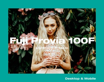 Fuji Provia 100F Lightroom Presets, Aesthetic Mobile & Desktop Pack