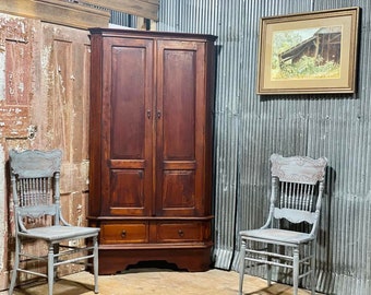Corner Armoire Cabinet - Etsy