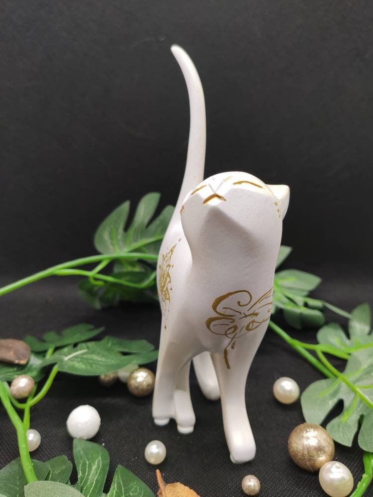 statuette en Céramique de Chat