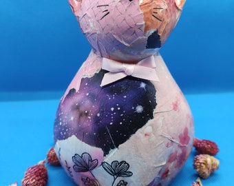 Ceramic statuette "Candy cat"