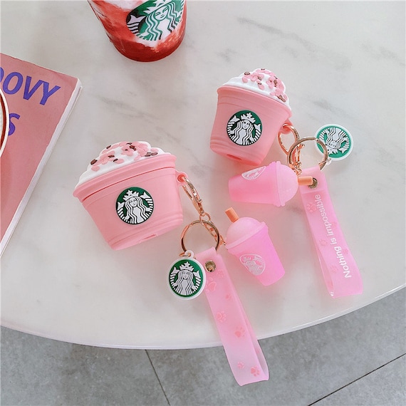 Bobafairy Apple Airpods Case Cover Pink Starbucks Tiny Cup | Etsy Hong Kong